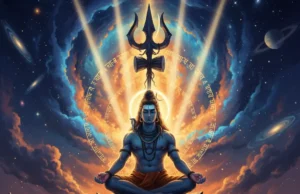शिवपंचाक्षर स्तोत्र: “ॐ नमः शिवाय” की शक्ति, अर्थ और लाभ शिवपंचाक्षर स्तोत्र के संस्कृत श्लोक एक प्राचीन स्क्रॉल पर, जो इसकी पवित्र शक्ति को दर्शाते हैं।