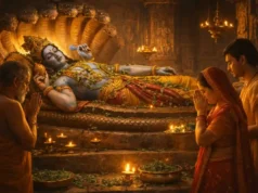 2026 जया एकादशी व्रत: तिथि, शुभ मुहूर्त, पूजा विधि, महत्व और व्रत कथा – संपूर्ण मार्गदर्शिका जया एकादशी व्रत पर भगवान विष्णु की पूजा करते श्रद्धालु, तुलसी पत्र, दीपक और सात्त्विक भोग के साथ।