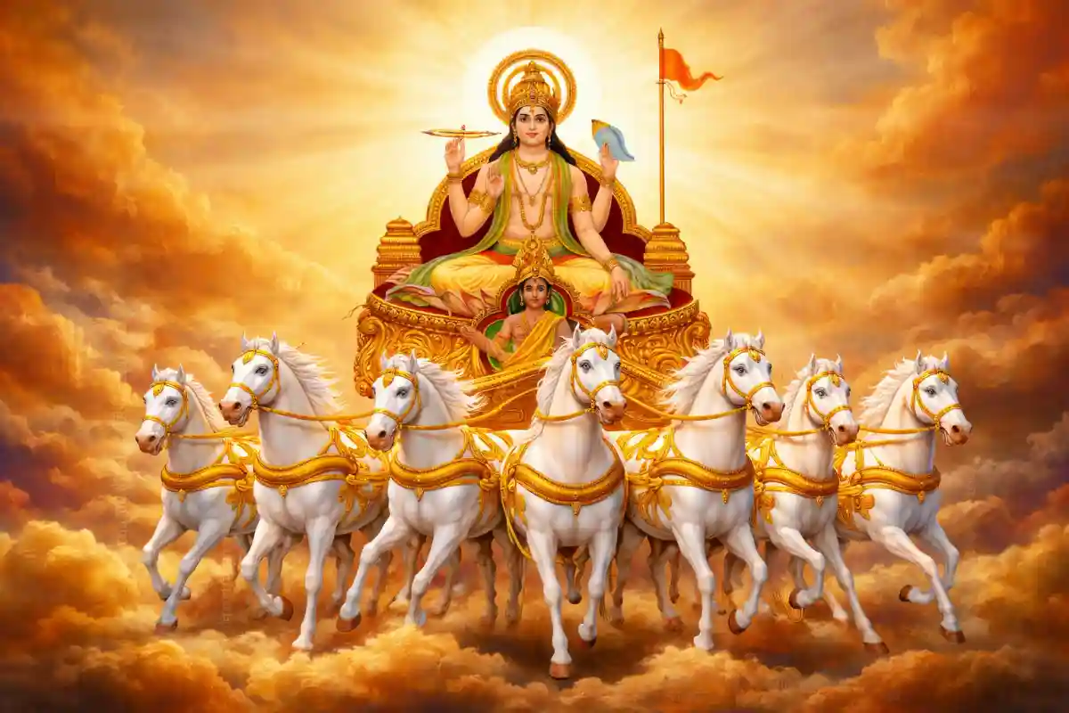 उज्जैन में मकर संक्रांति पर सूर्य देव की पूजा करते श्रद्धालु और अर्घ्य अर्पण