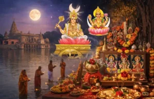 पौष पूर्णिमा 2026: तिथि, शुभ मुहूर्त, स्नान-दान और धार्मिक महत्व पौष पूर्णिमा 2026 पर चंद्रदेव को अर्घ्य देती श्रद्धालु