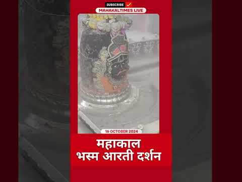 Shri Mahakaleshwar Jyotirling 16 अक्टूबर 2024 भस्म आरती दर्शन | MahakalTimes | #shorts  | #mahakal