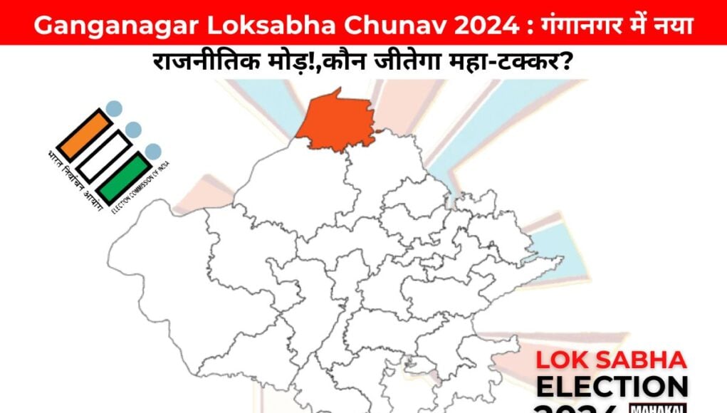 Ganganagar Loksabha Chunav 2024 : गंगानगर में नया राजनीतिक मोड़!,कौन जीतेगा महा-टक्कर?