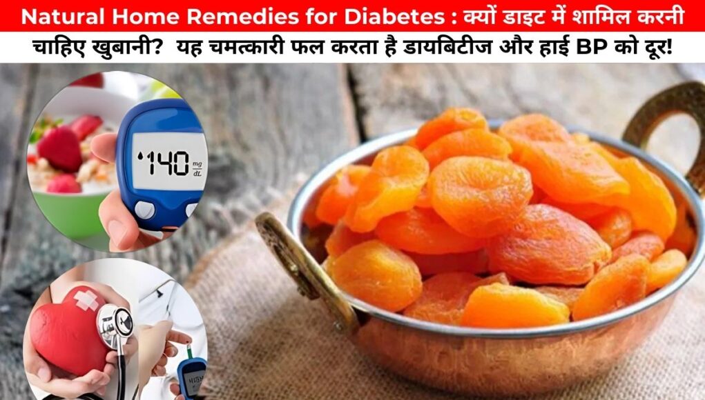 Natural Home Remedies for Diabetes : जानें कैसे खुबानी करती है हाई BP और डायबिटीज को दूर!