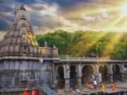 Bhimashankar Jyotirlinga: Maharashtra’s Sacred Jyotirlinga in the Sahyadris Aerial view of Bhimashankar Jyotirlinga surrounded by lush Sahyadri hills.