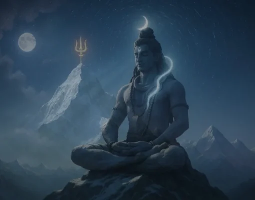 The Difference Between Shiva and Shankar Explained (With Analogy) An artistic depiction illustrating the difference between Shiva and Shankar, showing Shiva as the formless principle and Shankar as the personal form.