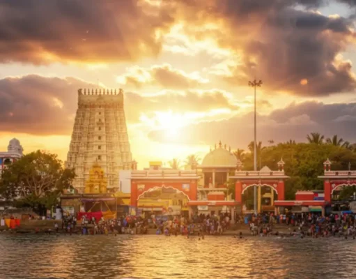 Ramanathaswamy Jyotirlinga: Rameswaram’s Sacred Jyotirlinga and Char Dham Site Ramanathaswamy Jyotirlinga Temple in Rameswaram, Tamil Nad