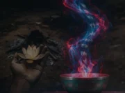 The 11 Unspoken Rules of Aghor Sadhana A lotus flower blooming in a cremation ground, symbolizing the 11 unspoken Rules of Aghor Sadhana and the path of spiritual transformation.