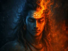 Shiv Shadakshar Stotram: Meaning, Benefits & Chanting Guide Lord Shiva meditation with Shiv Shadakshar Stotram verses, symbolizing the six sacred syllables “Om Na-Ma-Shi-Va-Ya” from Adi Shankaracharya’s hymn.