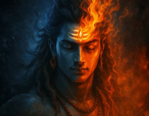 Shiv Shadakshar Stotram: Meaning, Benefits & Chanting Guide Lord Shiva meditation with Shiv Shadakshar Stotram verses, symbolizing the six sacred syllables “Om Na-Ma-Shi-Va-Ya” from Adi Shankaracharya’s hymn.
