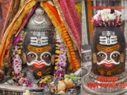 Thursday Bhasma Aarti: Mahakal Appears in a Divine, Powerful Form Lord Mahakal adorned with Tripundra and silver ornaments during Thursday Bhasma Aarti at Mahakaleshwar Temple, Ujjain.