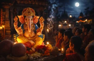 Lambodara Sankashti Chaturthi: Date, Moonrise Time, Puja Vidhi & Spiritual Meaning Lambodara Ganesha worship during Lambodara Sankashti Chaturthi night puja