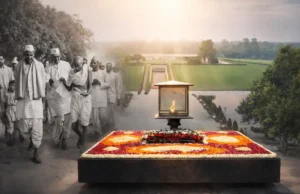 78th Mahatma Gandhi Punyatithi 2026 – A Timeless Tribute to the Father of the Nation Mahatma Gandhi leading the historic Dandi March during the Salt Satyagraha against British rule.