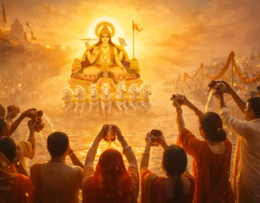 2026 Makar Sankranti in Ujjain: Date, Punya Kaal, Maha Punya Kaal, Sankranti Phalam & Complete Ritual Guide Surya Dev worship during Makar Sankranti with traditional rituals in Ujjain